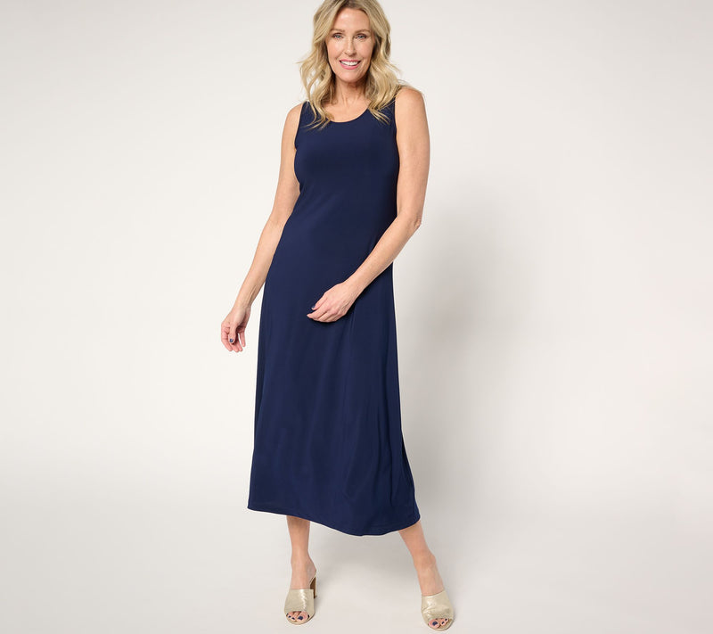 Women with Control Tall Como Jersey Tank Midi Dress — View 11