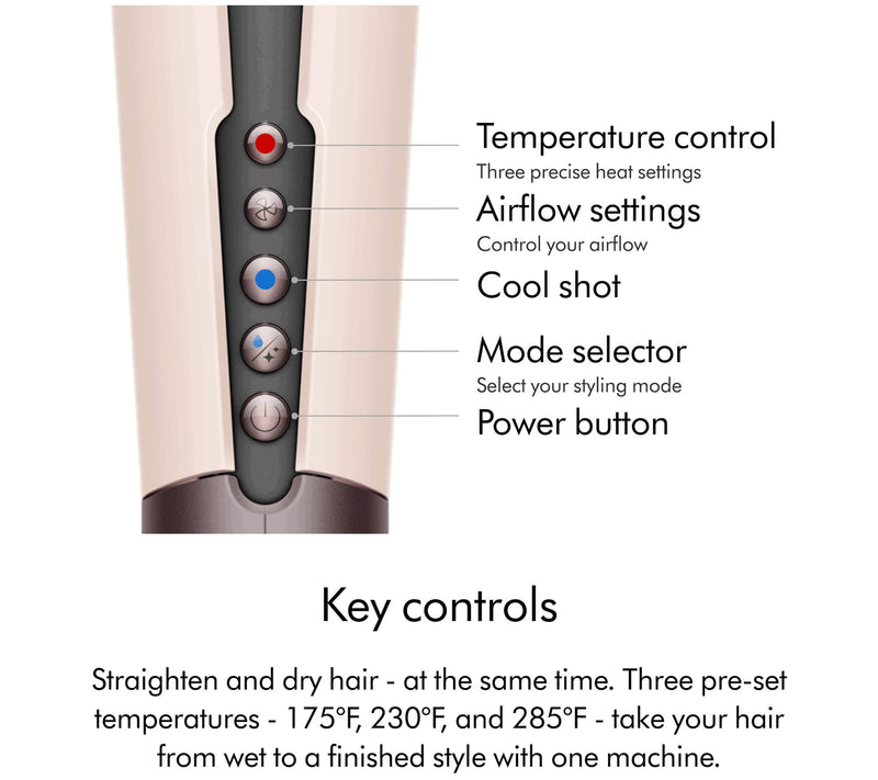 Dyson Ceramic Pink Airstrait Wet to Dry Straightner — View 3