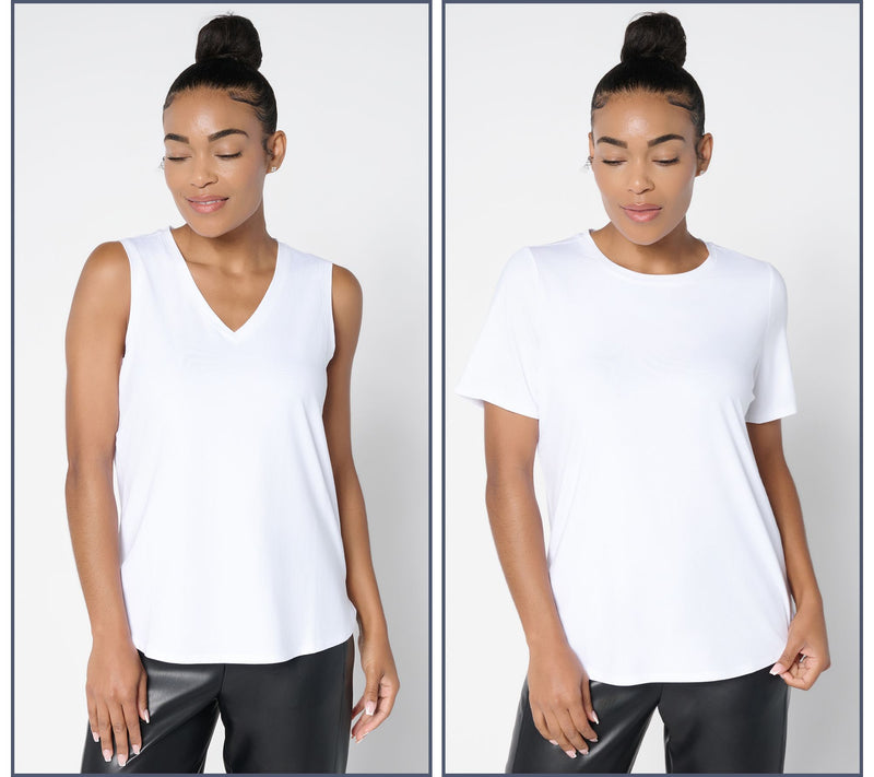 by Stacy London Two Pack Tank & Tee Set Two-Pack — View 10