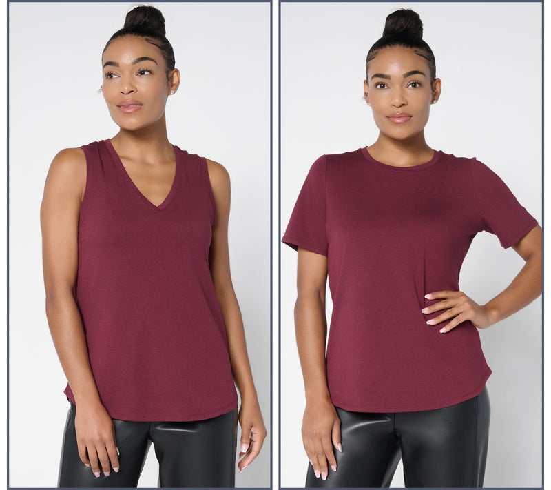 by Stacy London Two Pack Tank & Tee Set Two-Pack — Main view