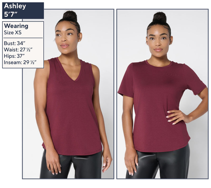 by Stacy London Two Pack Tank & Tee Set Two-Pack — View 2