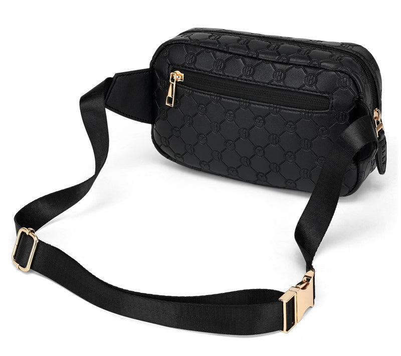 ELLE Compass Vegan Leather Monogram Sling Bag — View 2