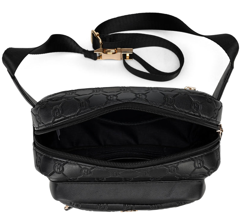 ELLE Compass Vegan Leather Monogram Sling Bag — View 4