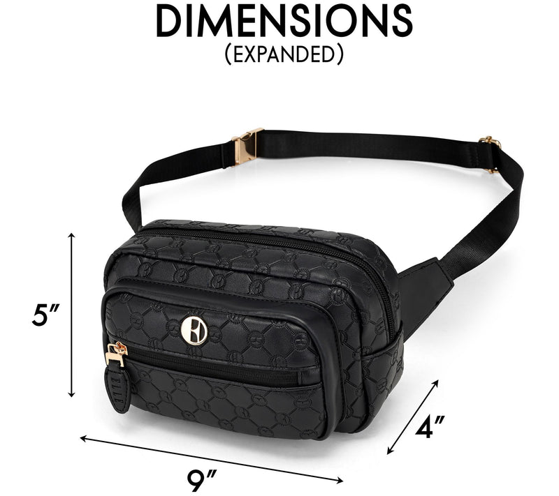 ELLE Compass Vegan Leather Monogram Sling Bag — View 5