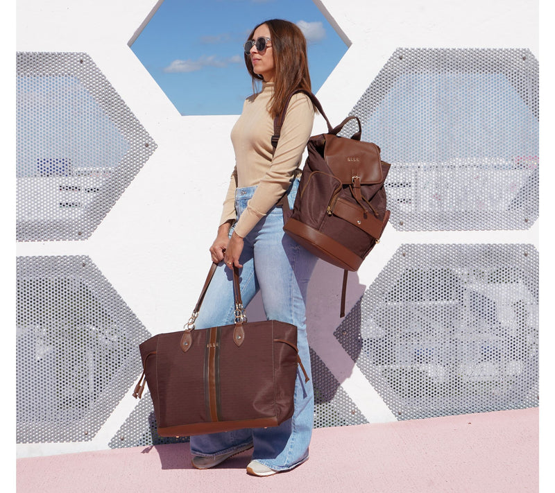 ELLE Eleganza Monogram Backpack — View 6