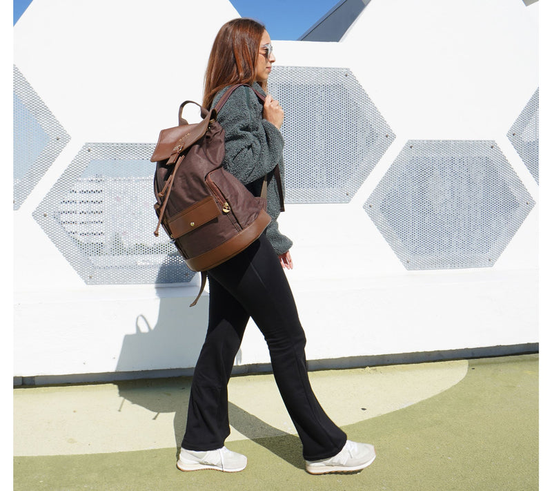 ELLE Eleganza Monogram Backpack — View 7