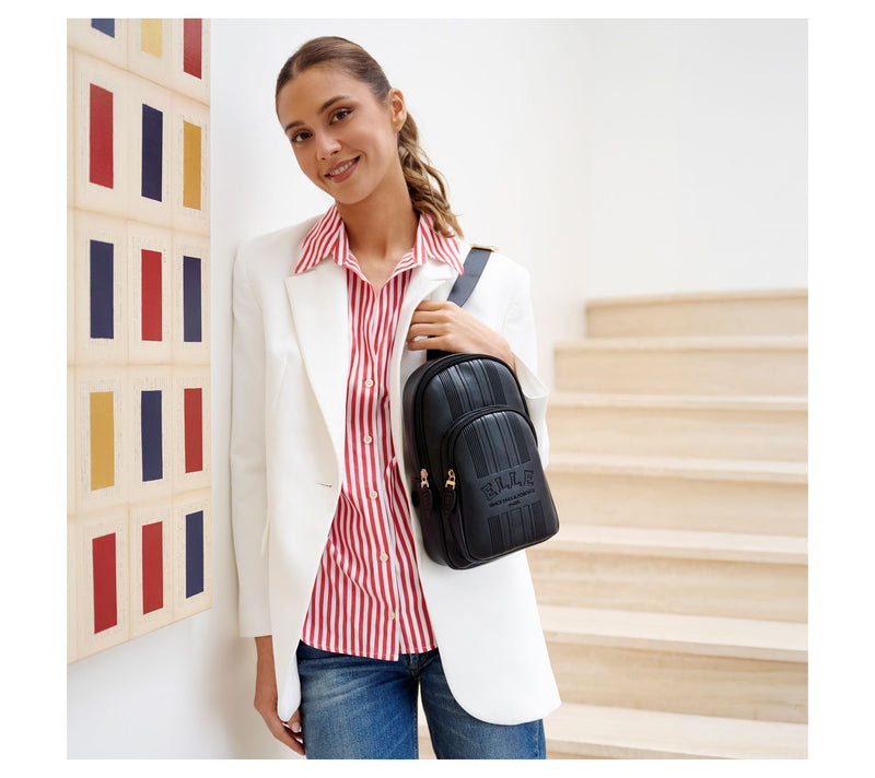 ELLE Roamer Vegan Leather Chic Crossbody SlingBag — View 7