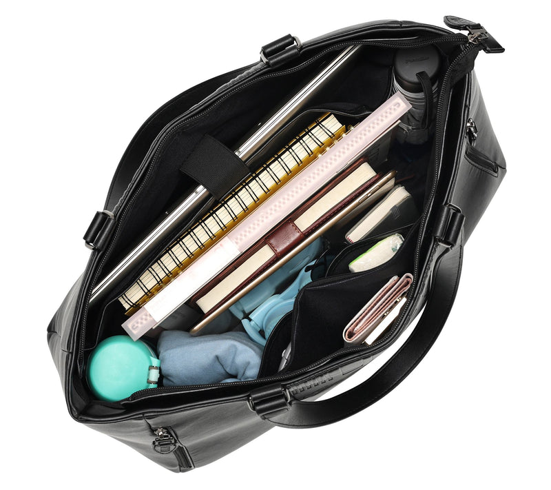 ELLE Roamer Vegan Leather Weekender Tote Bag — View 2