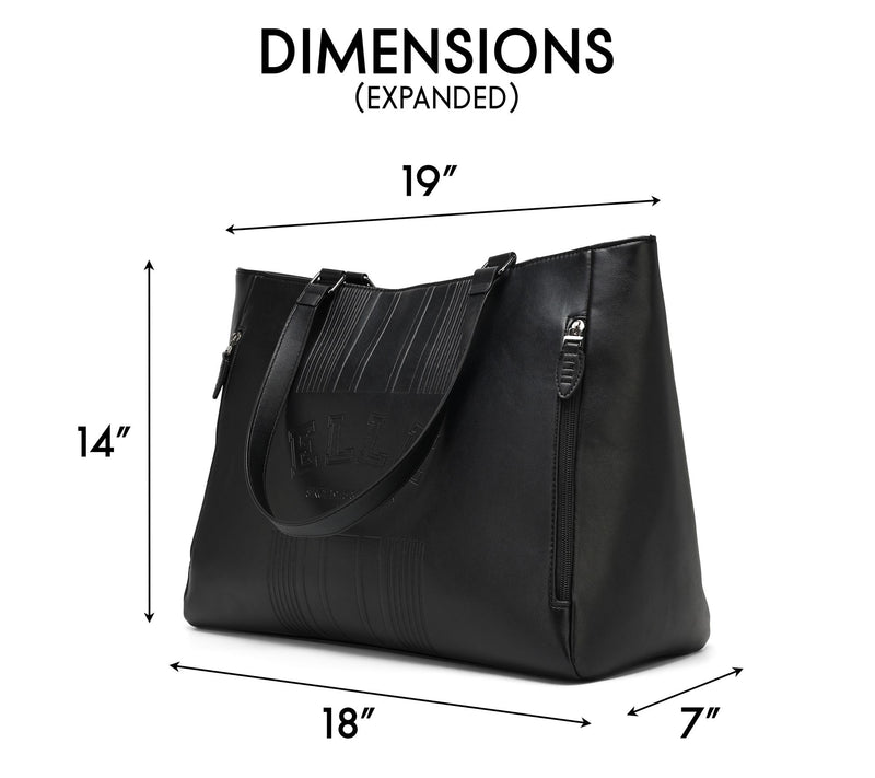 ELLE Roamer Vegan Leather Weekender Tote Bag — View 5