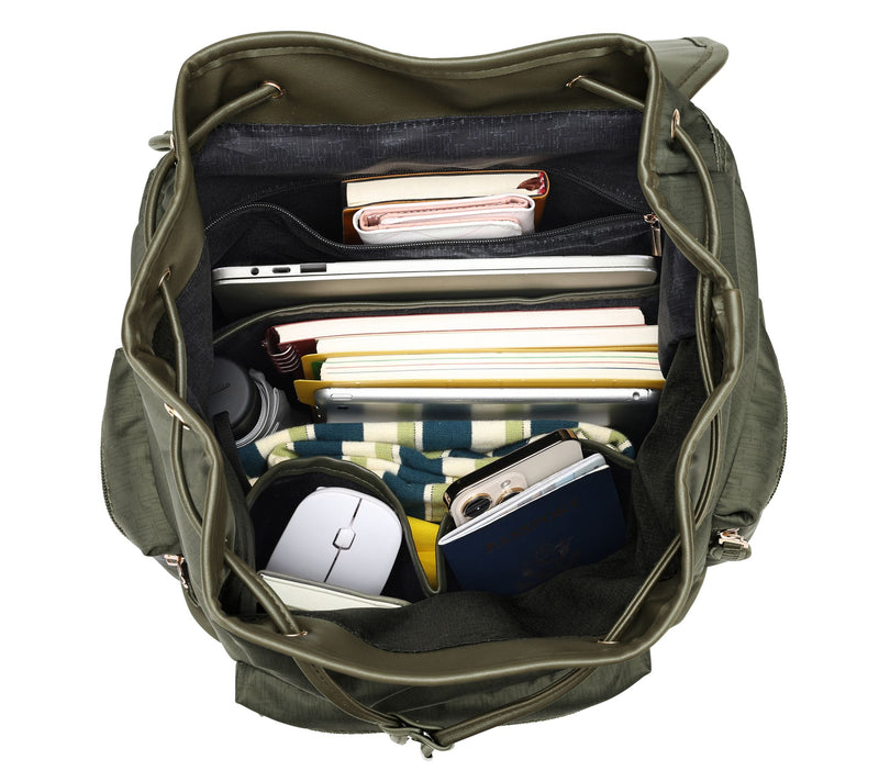 ELLE Wayfarer Monogram Travel Backpack — View 6