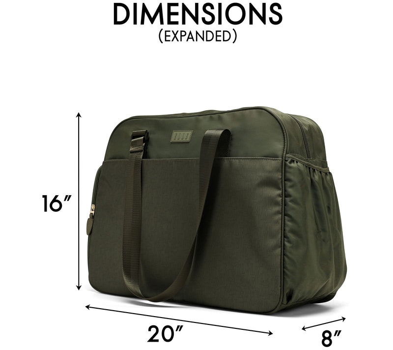 ELLE Wayfarer Monogram Weekender Duffel Bag — View 9