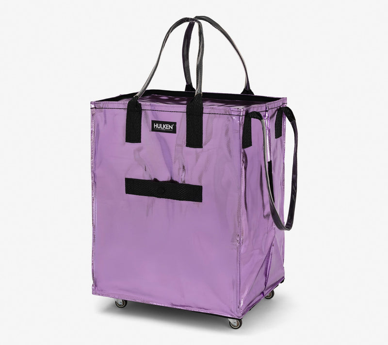 Hulken Large Rolling Tote Bag with Zip Top & Button Closure — View 5