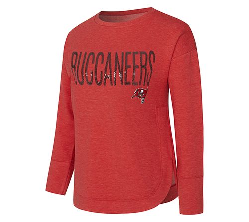 NFL Officially Licensed Women's Sequin Text Pullover — View 8