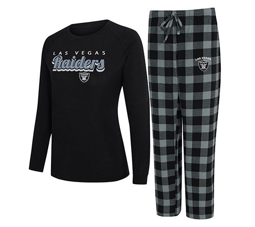 NFL Officially Licensed Women's Long Sleeve Tee Pajama Set — View 22