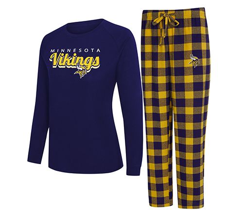 NFL Officially Licensed Women's Long Sleeve Tee Pajama Set — View 29