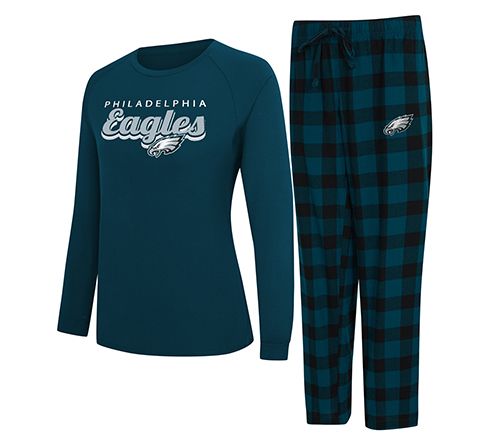 NFL Officially Licensed Women's Long Sleeve Tee Pajama Set — View 13