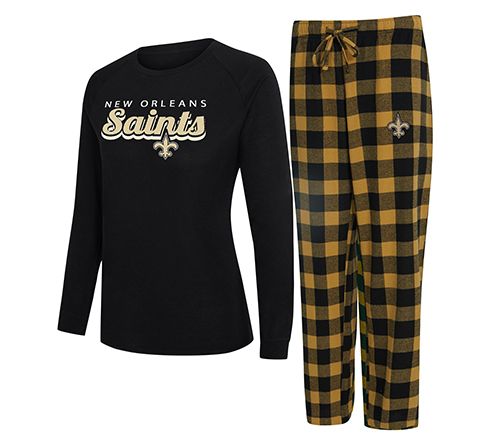 NFL Officially Licensed Women's Long Sleeve Tee Pajama Set — View 24