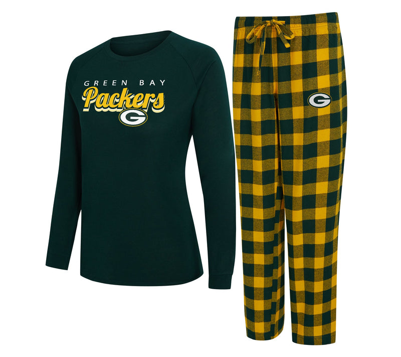 NFL Officially Licensed Women's Long Sleeve Tee Pajama Set — View 19