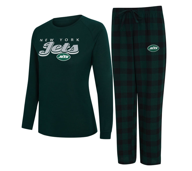 NFL Officially Licensed Women's Long Sleeve Tee Pajama Set — View 17