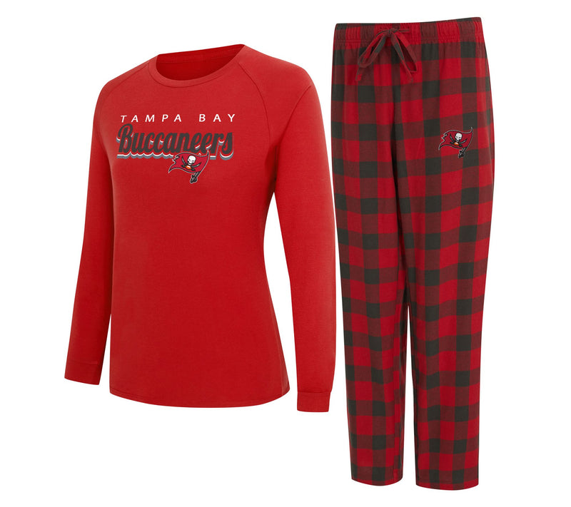 NFL Officially Licensed Women's Long Sleeve Tee Pajama Set — View 7