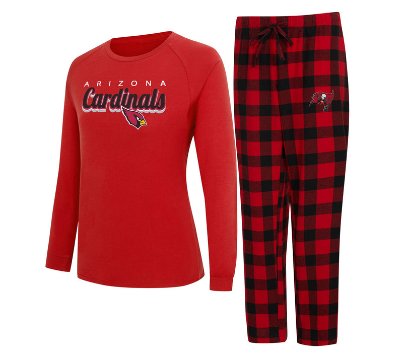 NFL Officially Licensed Women's Long Sleeve Tee Pajama Set — View 8