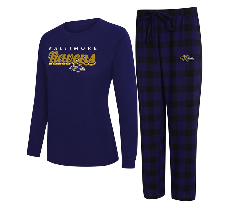 NFL Officially Licensed Women's Long Sleeve Tee Pajama Set — View 23