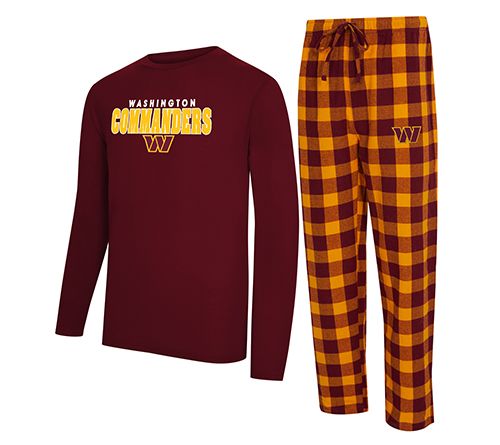 NFL Officially Licensed Men's Long Sleeve Tee Pajama Set — View 13