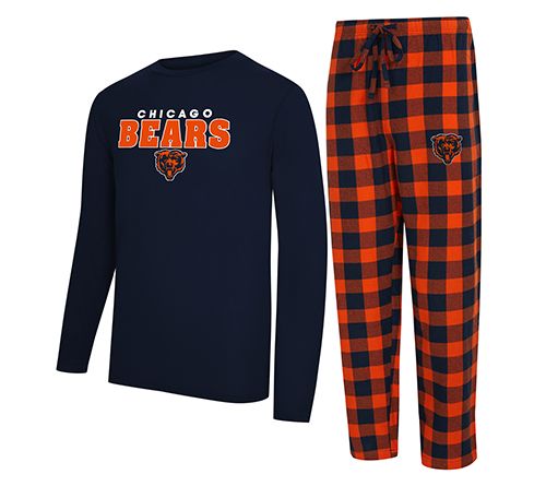 NFL Officially Licensed Men's Long Sleeve Tee Pajama Set — View 3
