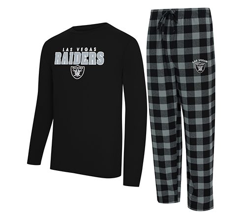 NFL Officially Licensed Men's Long Sleeve Tee Pajama Set — View 24