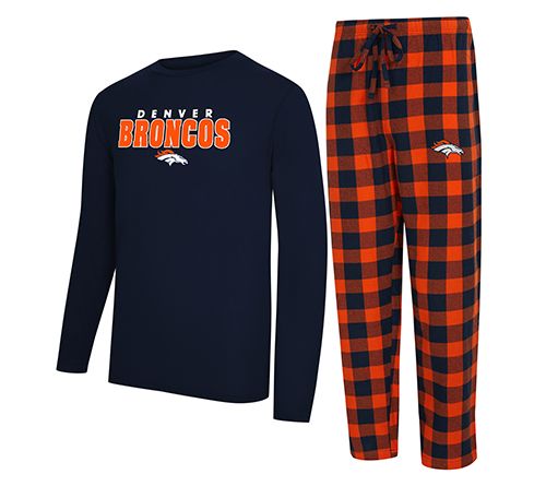 NFL Officially Licensed Men's Long Sleeve Tee Pajama Set — View 6