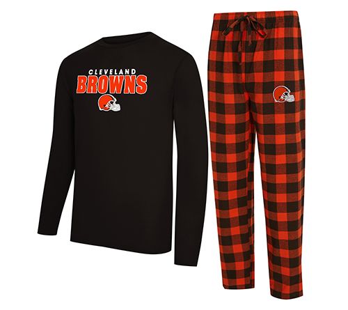 NFL Officially Licensed Men's Long Sleeve Tee Pajama Set — View 7