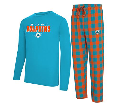 NFL Officially Licensed Men's Long Sleeve Tee Pajama Set — View 14
