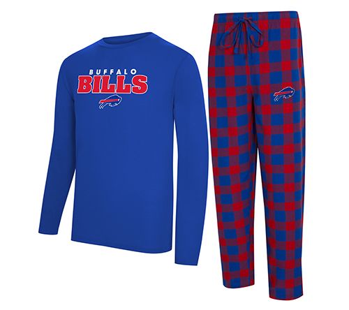 NFL Officially Licensed Men's Long Sleeve Tee Pajama Set — View 5