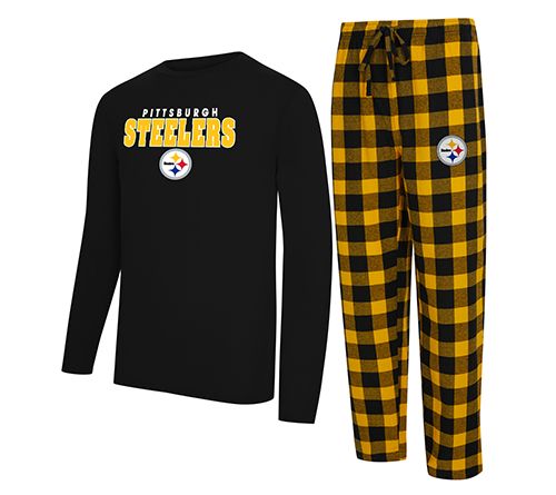 NFL Officially Licensed Men's Long Sleeve Tee Pajama Set — View 28