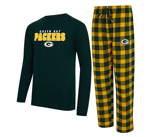 NFL Officially Licensed Men's Long Sleeve Tee Pajama Set — View 21