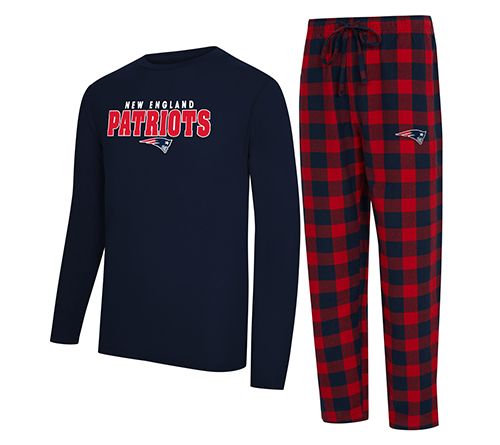 NFL Officially Licensed Men's Long Sleeve Tee Pajama Set — View 23