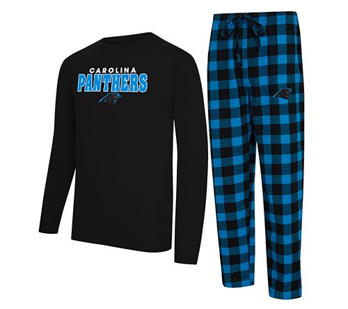 NFL Officially Licensed Men's Long Sleeve Tee Pajama Set — View 22