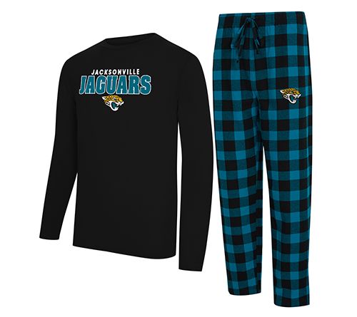 NFL Officially Licensed Men's Long Sleeve Tee Pajama Set — View 18