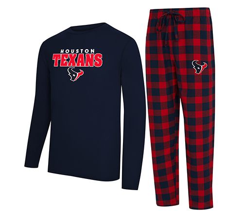 NFL Officially Licensed Men's Long Sleeve Tee Pajama Set — View 33