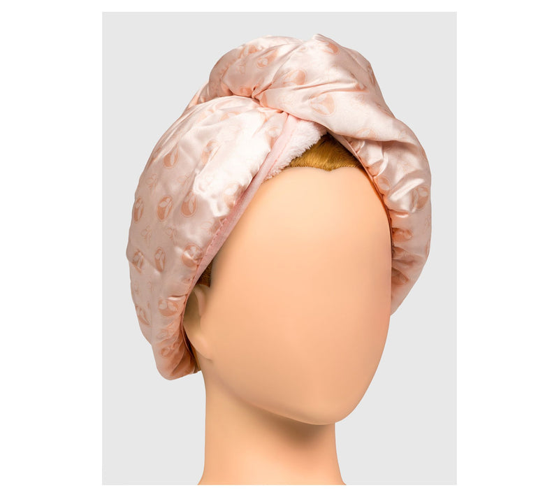 Calista Duet Satin Microfiber Hair Towel 2 Piece Set — View 4