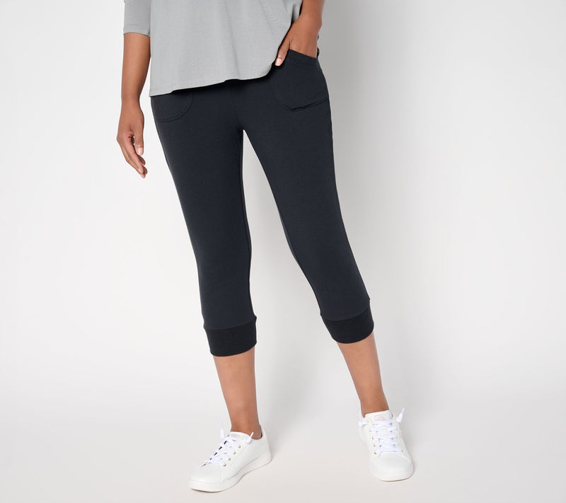 LOGO by Lori Goldstein Regular Knit Capri Pants — View 11