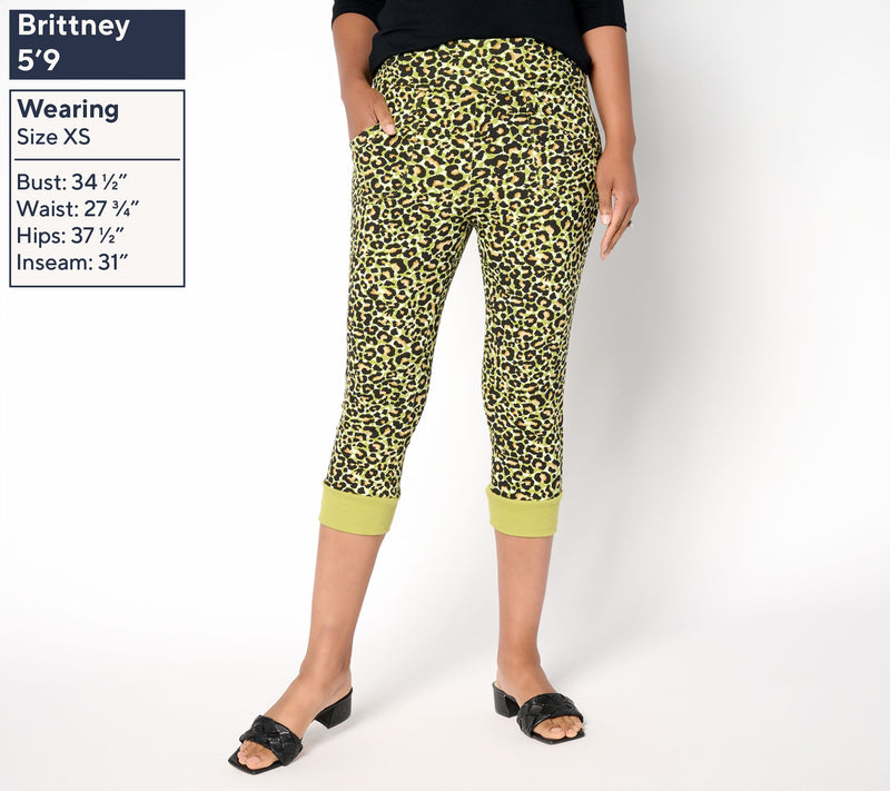 LOGO by Lori Goldstein Petite Knit Capri Pants — View 3