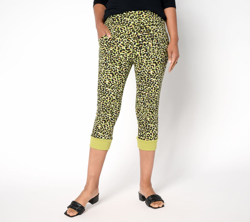 LOGO by Lori Goldstein Petite Knit Capri Pants — Main view