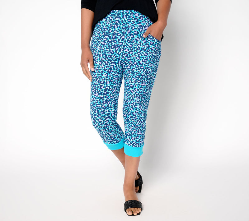 LOGO by Lori Goldstein Petite Knit Capri Pants — View 12