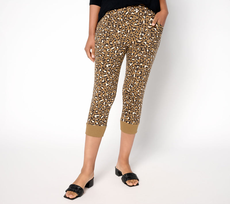 LOGO by Lori Goldstein Petite Knit Capri Pants — View 13