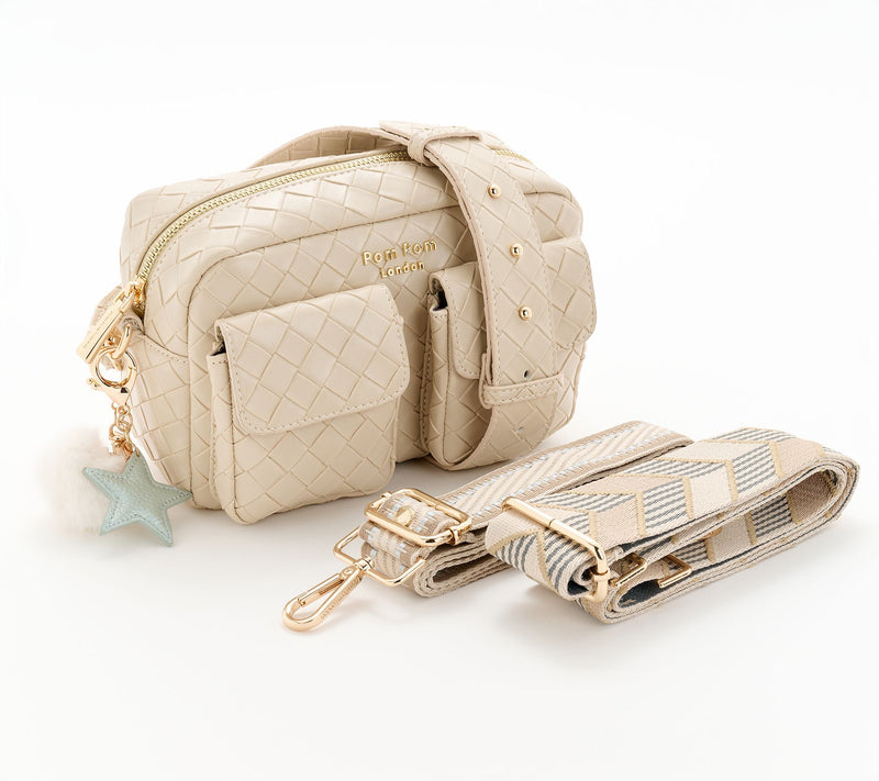 Pom Pom London Leather Chiswick Cargo Crossbody w/ Accessories — View 11