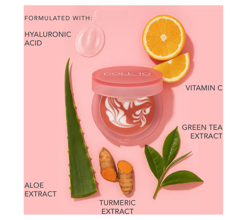 Doll 10 Serum Swirl Cream to Powder Blush with Brush — View 2