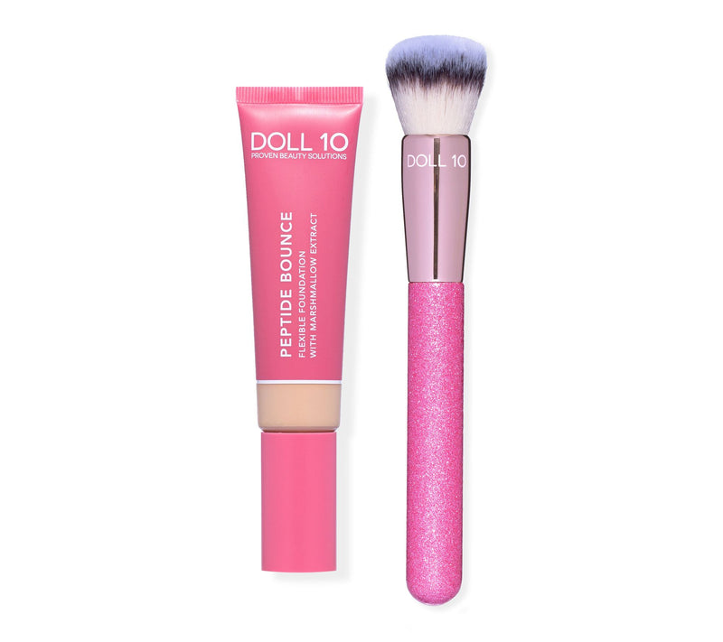Doll 10 Peptide Flex Foundation with Brush — View 30