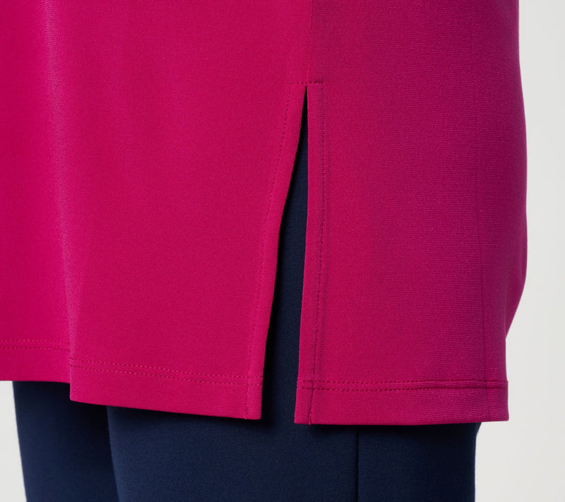 Susan  Graver Regular Essentials Liquid Knit Mock Neck Tunic — View 22