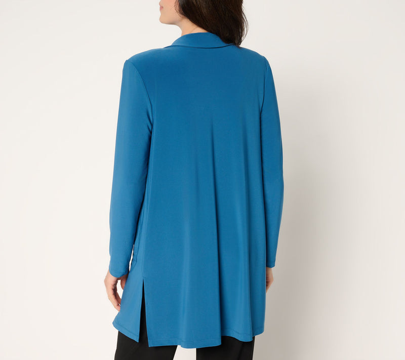 GRAVER Susan Graver Petite LK Luxe Duster Cardigan — View 4